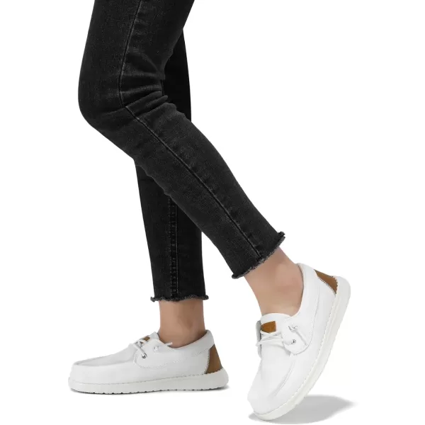 STQ Women's Boat Shoes with Orthopedic Insole Slip On Business Casual Shoes for Plantar Fasciitis Lightweight Loafers