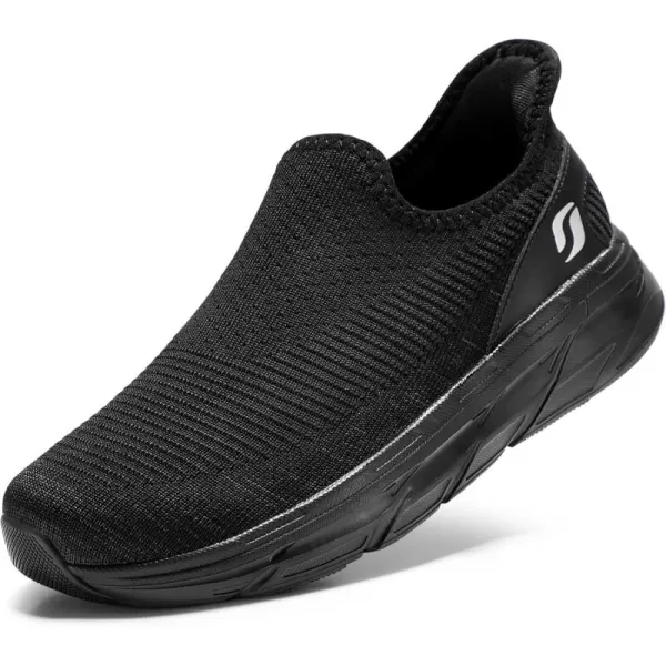 STQ Slip ins Walking Shoes Hands Free Womens Slip on Sneakers with Shockproof Sole for Pain Relief