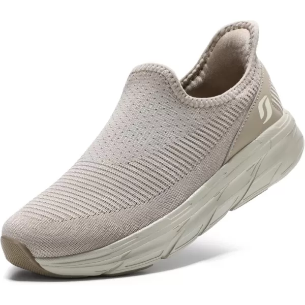 STQ Slip ins Walking Shoes Hands Free Womens Slip on Sneakers with Shockproof Sole for Pain Relief
