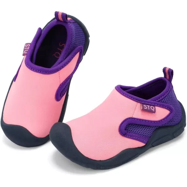 STQ Toddler Boys Girls Sneakers for Kids Lightweight Tennis Walking Sock Shoes