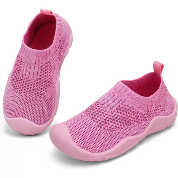 STQ Toddler Boys Girls Sneakers for Kids Lightweight Tennis Walking Sock Shoes
