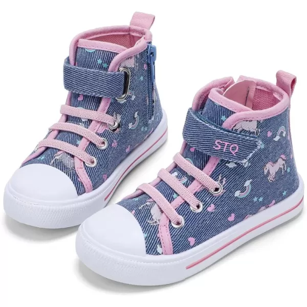 STQ Toddler Boys &amp; Girls Slip On Canvas Sneakers