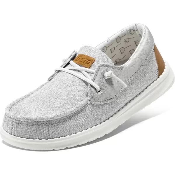 STQ Women's Boat Shoes with Orthopedic Insole Slip On Business Casual Shoes for Plantar Fasciitis Lightweight Loafers