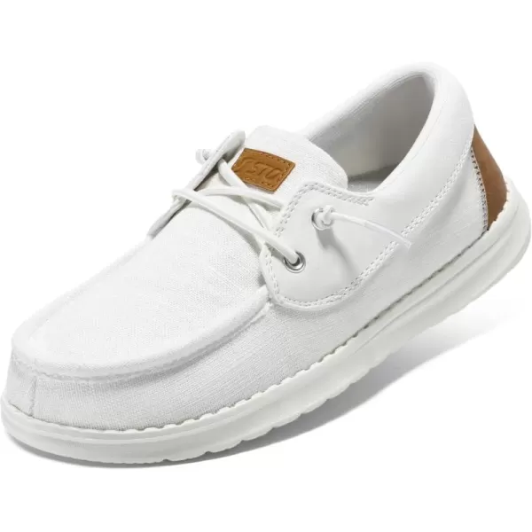 STQ Women's Boat Shoes with Orthopedic Insole Slip On Business Casual Shoes for Plantar Fasciitis Lightweight Loafers
