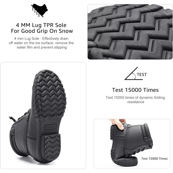 STQ Boy Duck Boots Kids Waterproof Snow Boots Insulated Winter Boots 