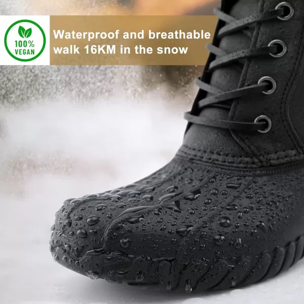 STQ Boy Duck Boots Kids Waterproof Snow Boots Insulated Winter Boots 