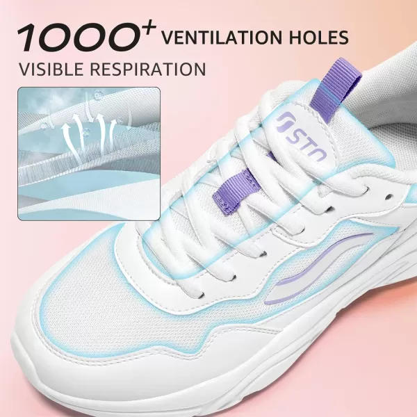 STQ Chunky Sneakers for Womens Platform Dad Shoes Comfortable Walking Shoes
