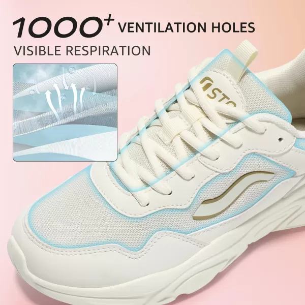 STQ Chunky Sneakers for Womens Platform Dad Shoes Comfortable Walking Shoes