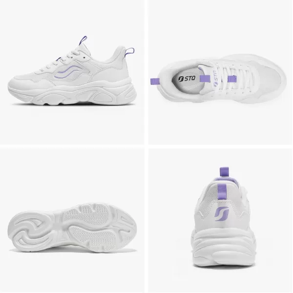STQ Chunky Sneakers for Womens Platform Dad Shoes Comfortable Walking Shoes
