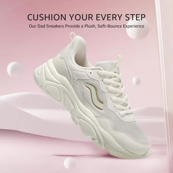 STQ Chunky Sneakers for Womens Platform Dad Shoes Comfortable Walking Shoes