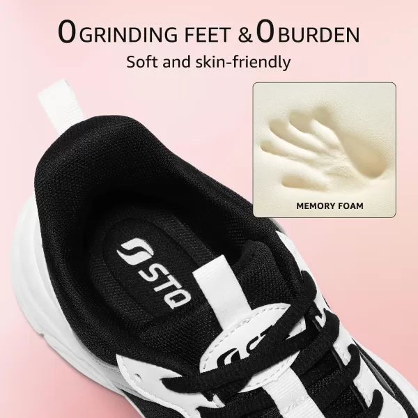 STQ Chunky Sneakers for Womens Platform Dad Shoes Comfortable Walking Shoes