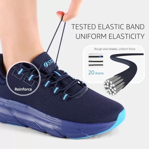 STQ Slip ins Walking Shoes Women Hands Free Slip on Sneakers Maternity Shoes for Plantar Fasciitis
