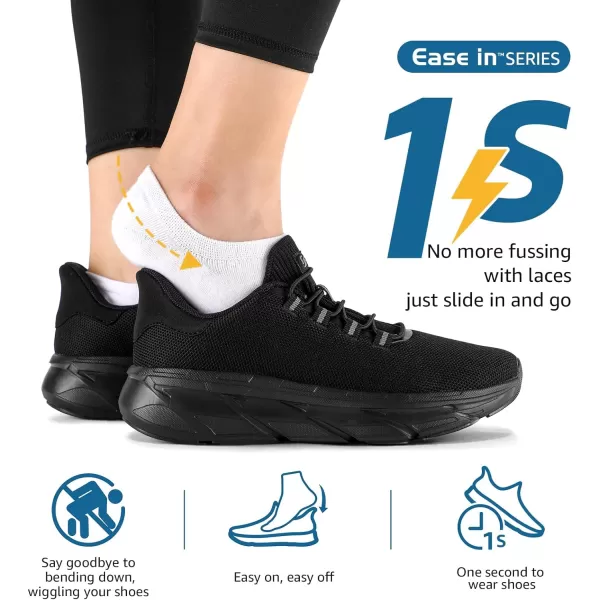 STQ Slip ins Walking Shoes Women Hands Free Slip on Sneakers Maternity Shoes for Plantar Fasciitis