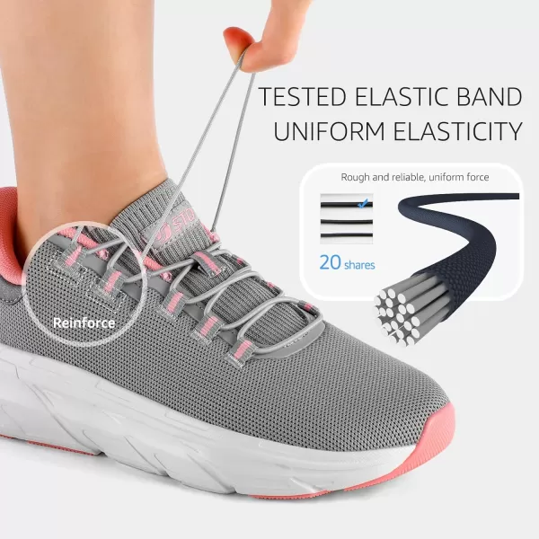 STQ Slip ins Walking Shoes Women Hands Free Slip on Sneakers Maternity Shoes for Plantar Fasciitis
