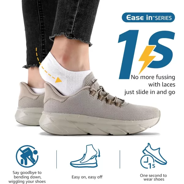 STQ Slip ins Walking Shoes Women Hands Free Slip on Sneakers Maternity Shoes for Plantar Fasciitis