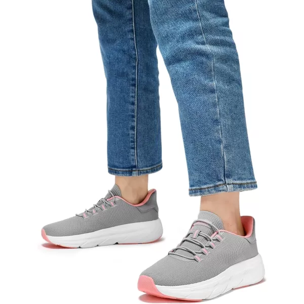 STQ Slip ins Walking Shoes Women Hands Free Slip on Sneakers Maternity Shoes for Plantar Fasciitis