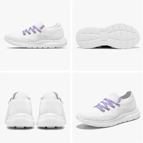 STQ Tennis Shoes Womens Slip on Walking Sneakers with for Gym Workout