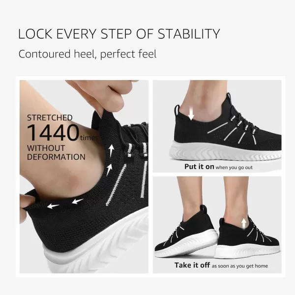 STQ Walking Shoes Cushioned for Women Slip on Sneakers