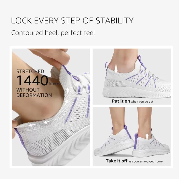 STQ Walking Shoes Cushioned for Women Slip on Sneakers