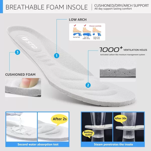 STQ Walking Shoes Cushioned for Women Slip on Sneakers