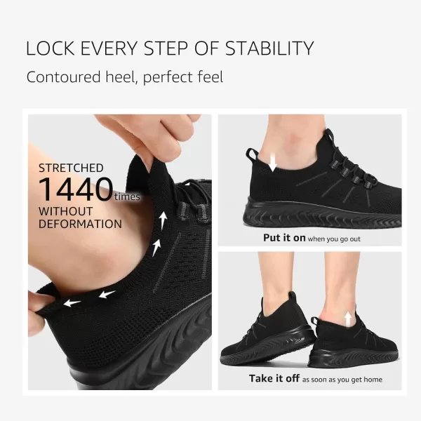STQ Walking Shoes Cushioned for Women Slip on Sneakers