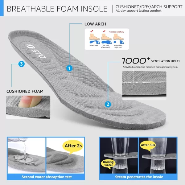 STQ Walking Shoes Cushioned for Women Slip on Sneakers