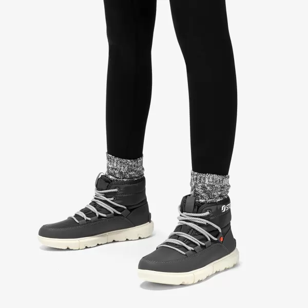 STQ Women Winter Boots with Insulated Insole | Warm &amp; Cozy Winter Snow Boots for Women | Lightweight Non Slip Walking Boots Water Resistant