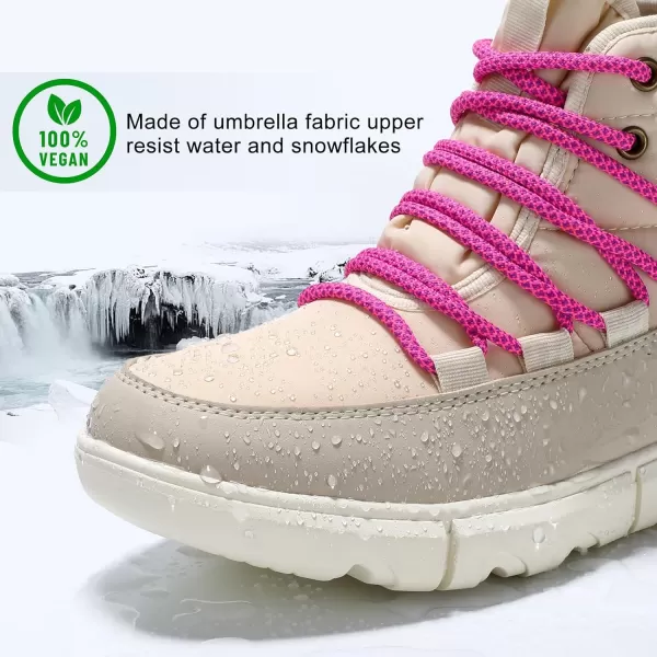 STQ Women Winter Boots with Insulated Insole | Warm &amp; Cozy Winter Snow Boots for Women | Lightweight Non Slip Walking Boots Water Resistant