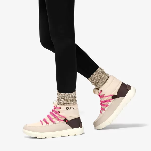 STQ Women Winter Boots with Insulated Insole | Warm &amp; Cozy Winter Snow Boots for Women | Lightweight Non Slip Walking Boots Water Resistant