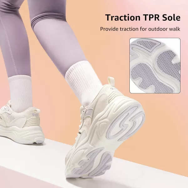 STQ Womens Chunky Sneakers Comfortable Walking Shoes with Arch Sopport