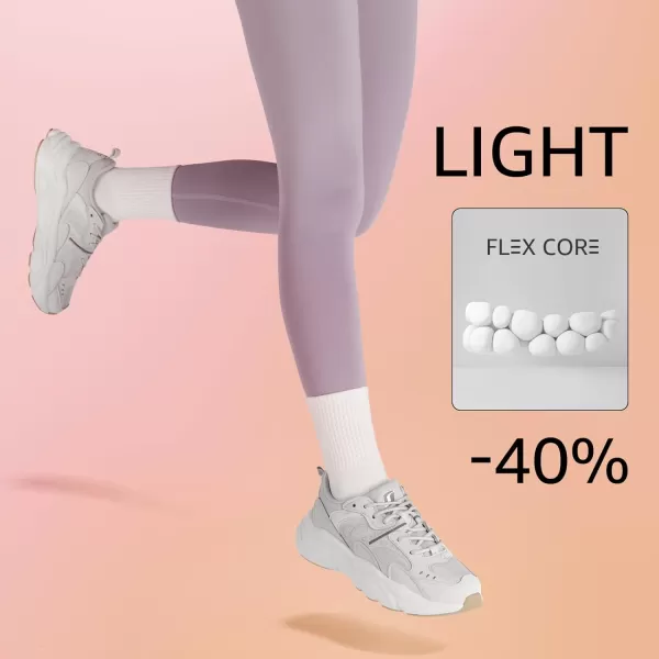 STQ Womens Chunky Sneakers Comfortable Walking Shoes with Arch Sopport