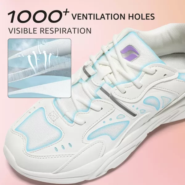 STQ Womens Chunky Sneakers Comfortable Walking Shoes with Arch Sopport