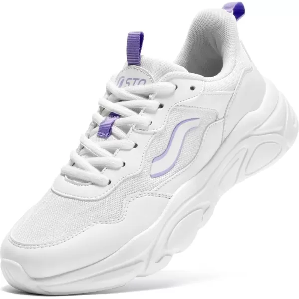 STQ Chunky Sneakers for Womens Platform Dad Shoes Comfortable Walking Shoes