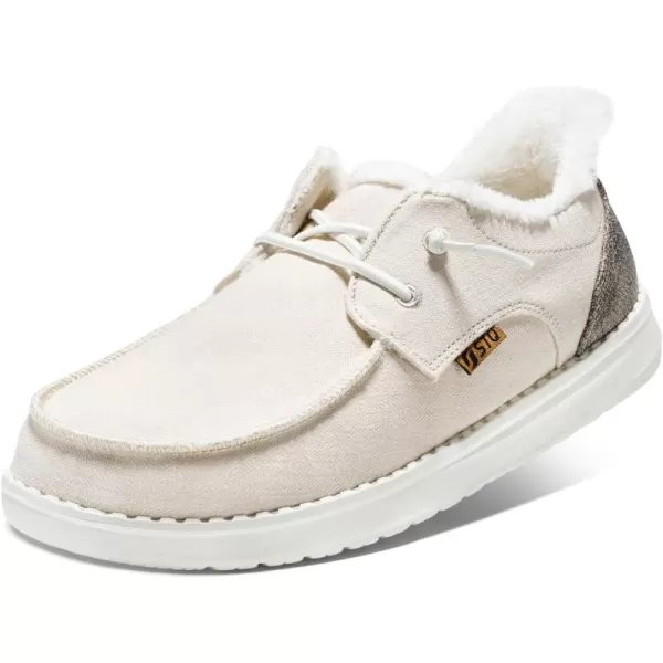 STQ Slip in Women's Loafers丨Orthopedic Fur Lined Ultralight Boat Shoes with Arth Support