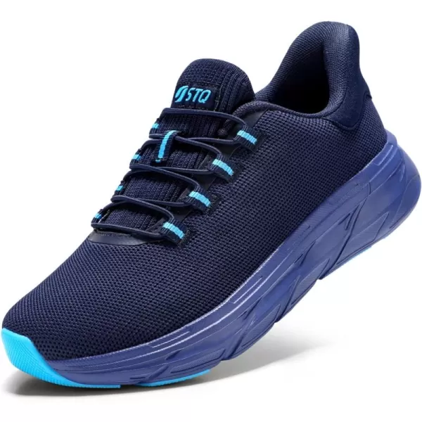 STQ Slip ins Walking Shoes Women Hands Free Slip on Sneakers Maternity Shoes for Plantar Fasciitis