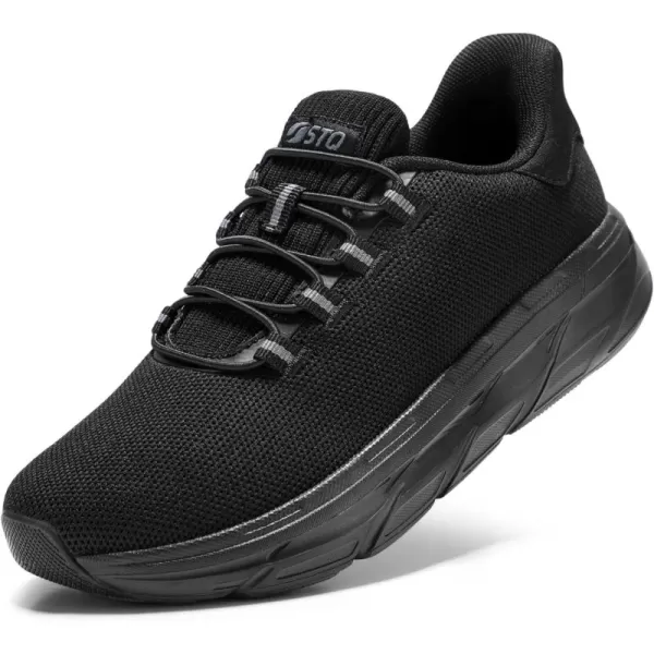 STQ Slip ins Walking Shoes Women Hands Free Slip on Sneakers Maternity Shoes for Plantar Fasciitis