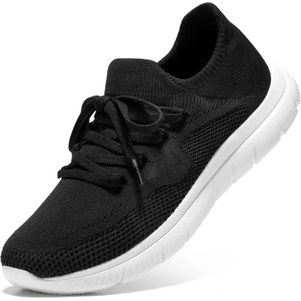STQ Tennis Shoes Womens Slip on Walking Sneakers with for Gym Workout