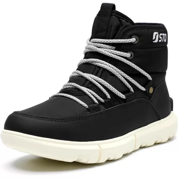 STQ Women Winter Boots with Insulated Insole | Warm &amp; Cozy Winter Snow Boots for Women | Lightweight Non Slip Walking Boots Water Resistant