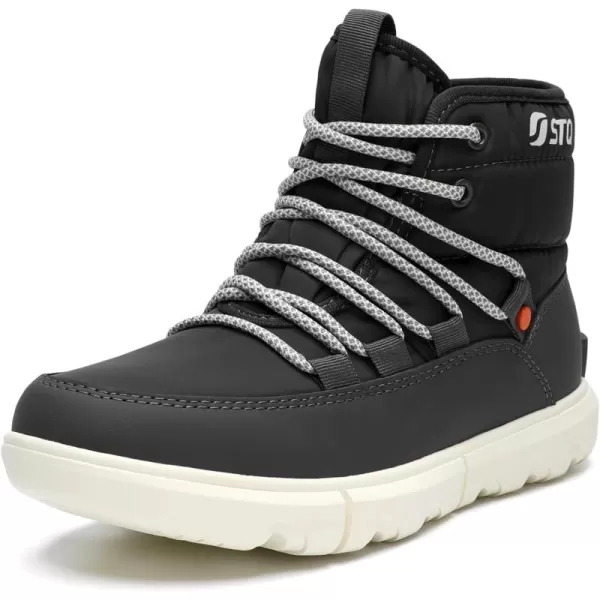 STQ Women Winter Boots with Insulated Insole | Warm &amp; Cozy Winter Snow Boots for Women | Lightweight Non Slip Walking Boots Water Resistant