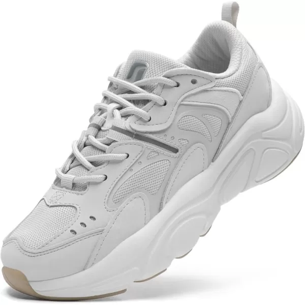 STQ Womens Chunky Sneakers Comfortable Walking Shoes with Arch Sopport