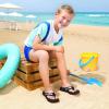 imageFlip Flops Girls Sandals Boys Unisex Summer Beach Non Slip LittleBig Kid Outdoor ampamp IntdoorAll Black