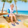 imageFlip Flops Girls Sandals Boys Unisex Summer Beach Non Slip LittleBig Kid Outdoor ampamp IntdoorBlack Blue