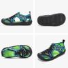 imageSTQ Boys Girls Water Shoes QuickDry Slip on Beach Swim Pool SandalsToddlerLittle KidNavy Shark