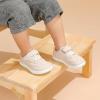 imageSTQ Toddler Girls Boys Wide Toe Barefoot Shoes Kids Walking Tennis Comfort Sneakers Lightweight Breathable Gym ShoeBeige White