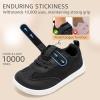 imageSTQ Toddler Girls Boys Wide Toe Barefoot Shoes Kids Walking Tennis Comfort Sneakers Lightweight Breathable Gym ShoeBlack White