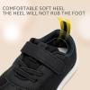 imageSTQ Toddler Girls Boys Wide Toe Barefoot Shoes Kids Walking Tennis Comfort Sneakers Lightweight Breathable Gym ShoeBlack White