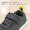 imageSTQ Toddler Girls Boys Wide Toe Barefoot Shoes Kids Walking Tennis Comfort Sneakers Lightweight Breathable Gym ShoeDark Grey