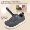 imageSTQ Toddler Girls Boys Wide Toe Barefoot Shoes Kids Walking Tennis Comfort Sneakers Lightweight Breathable Gym ShoeDark Grey