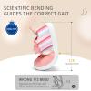 imageSTQ Toddler Girls Boys Wide Toe Barefoot Shoes Kids Walking Tennis Comfort Sneakers Lightweight Breathable Gym ShoePink Rainbow