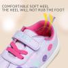 imageSTQ Toddler Girls Boys Wide Toe Barefoot Shoes Kids Walking Tennis Comfort Sneakers Lightweight Breathable Gym ShoePurple Smile
